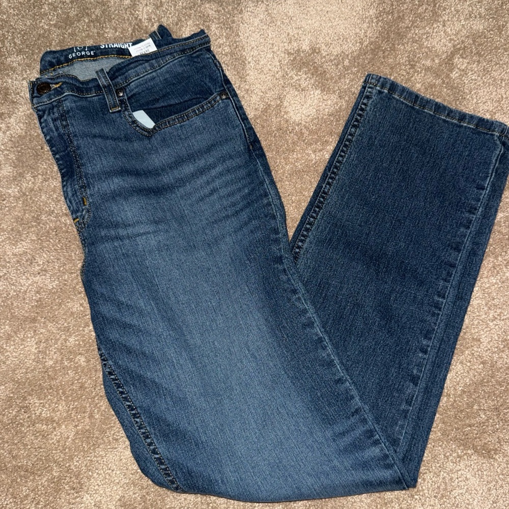 George Women's Dark Blue Straight Leg Jeans